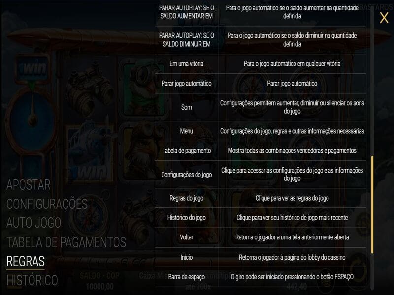Recursos Especiais do Jogo Thunder Birds Recursos Especiais do Jogo Thunder Birds